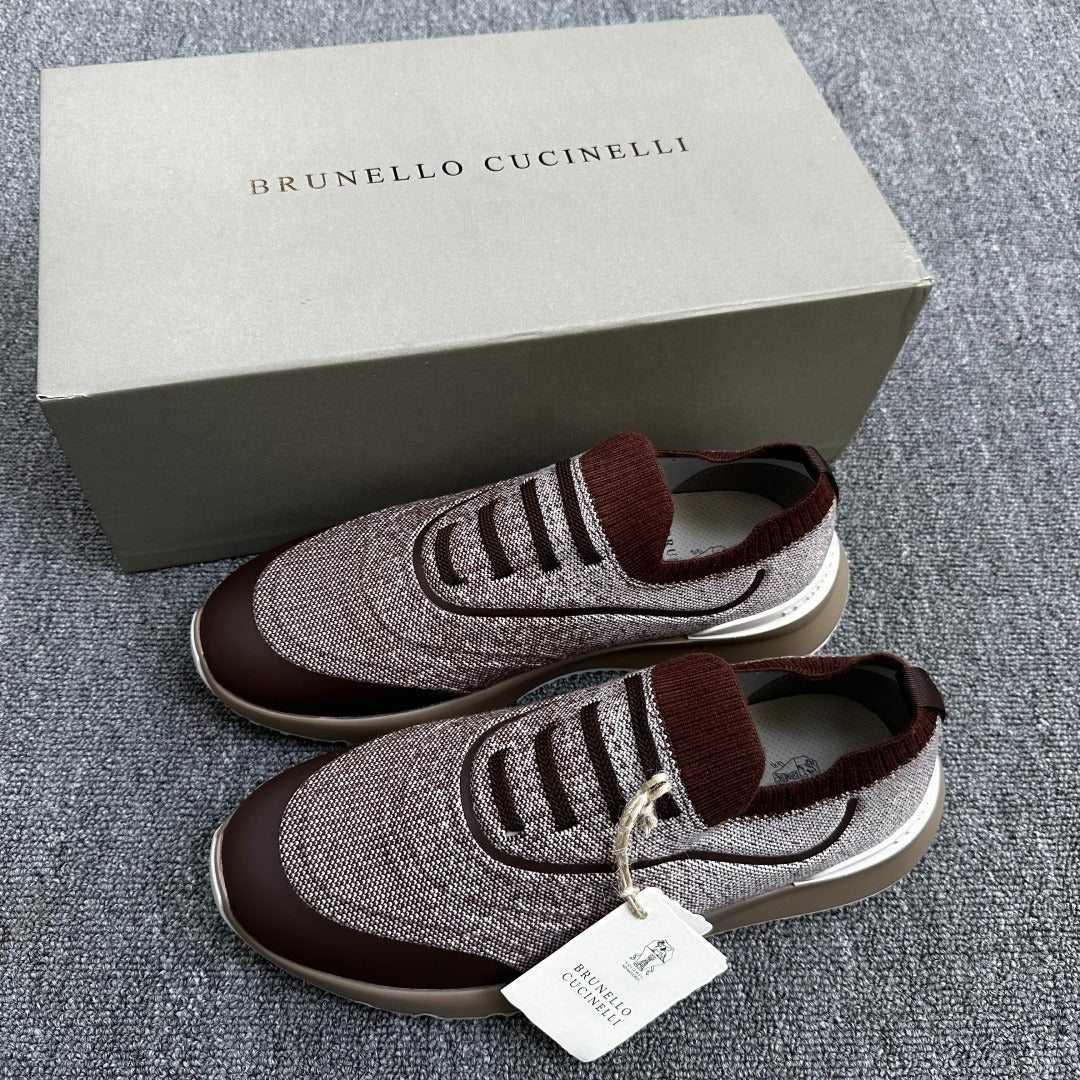 Sneakers Uomo Brunello Cucinelli – Maglia Tecnica e Stile Esclusivo